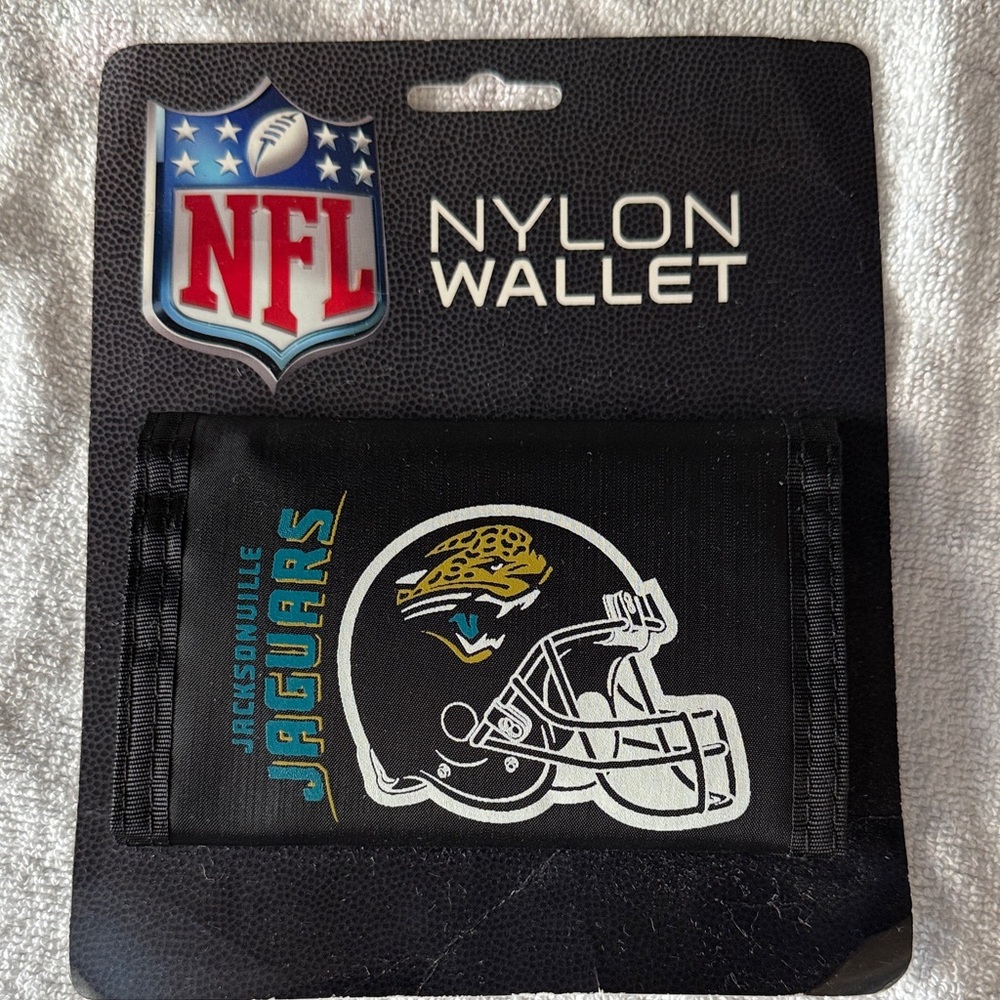 NFL Jacksonville Jaguars Black Nylon Wallet